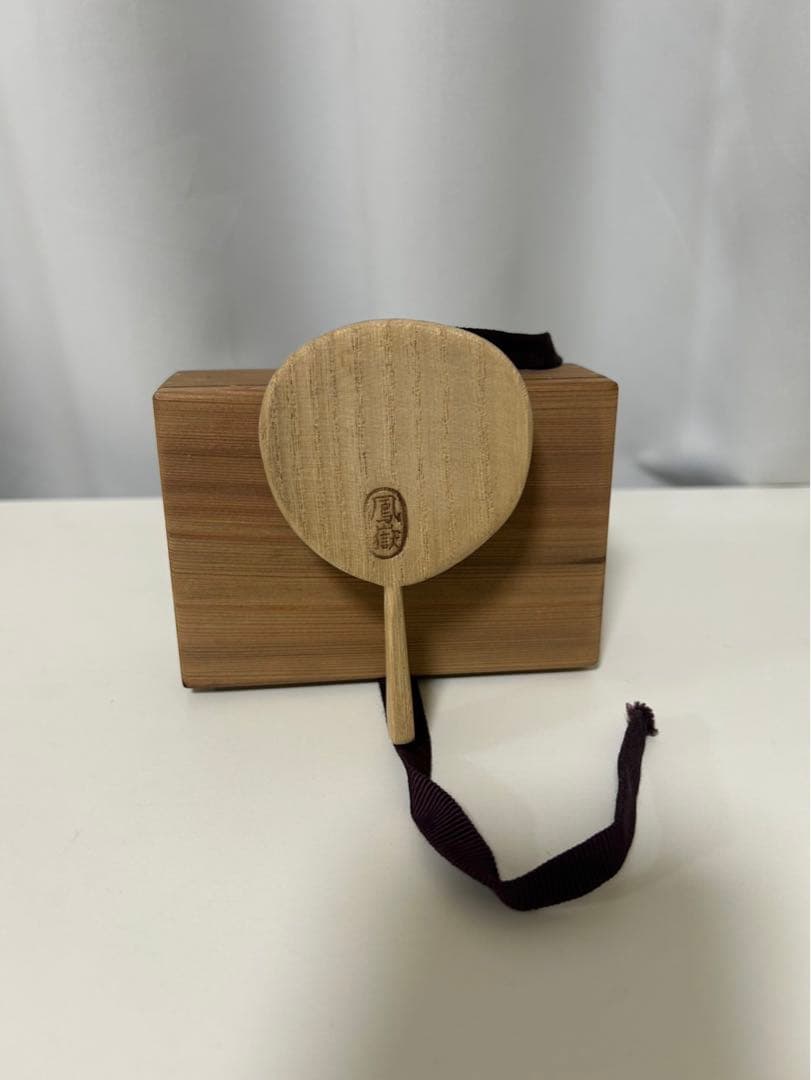 川崎鳳嶽 団扇香合 茶道具 香道具 古道具 古美術