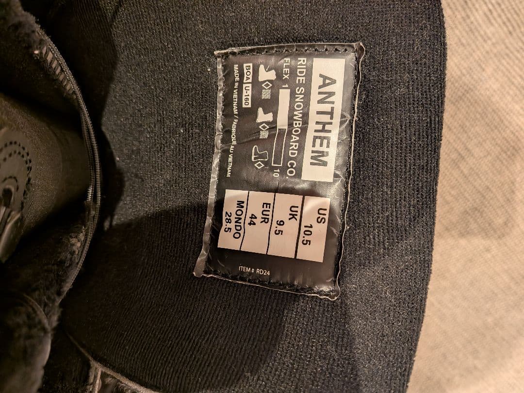 24-25年モデル　RIDE ANTHEM BOA スノーボードブーツ