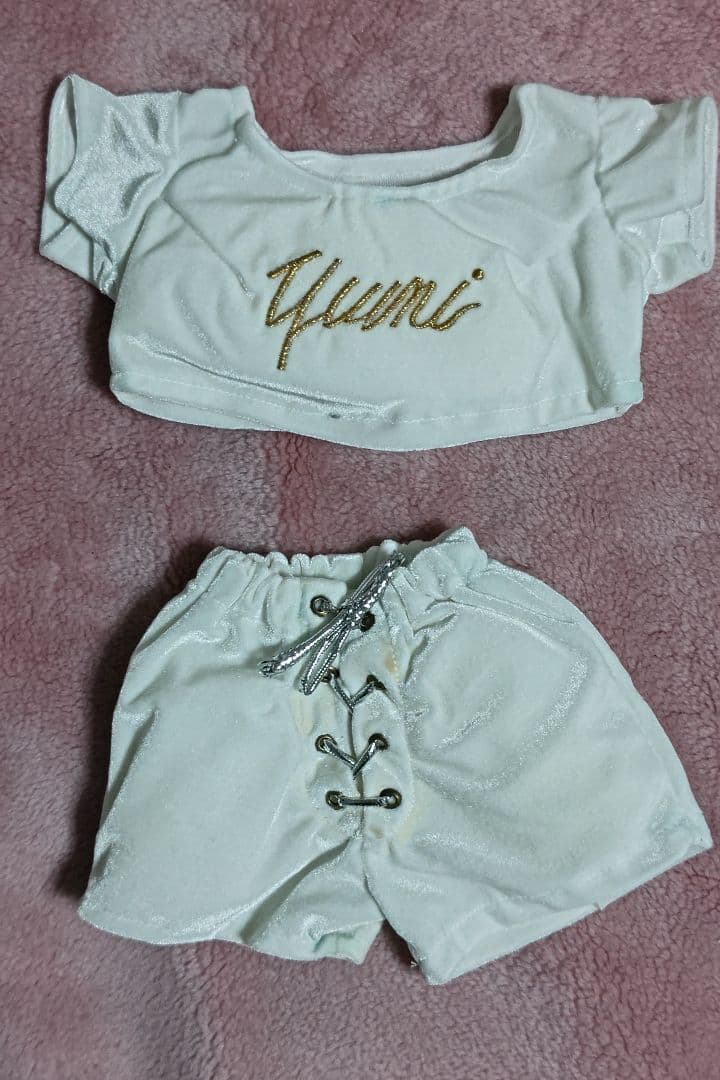 アルシオン　府川唯未　引退記念　ミニコスチューム付き額入りサイン　ホワイト仕様