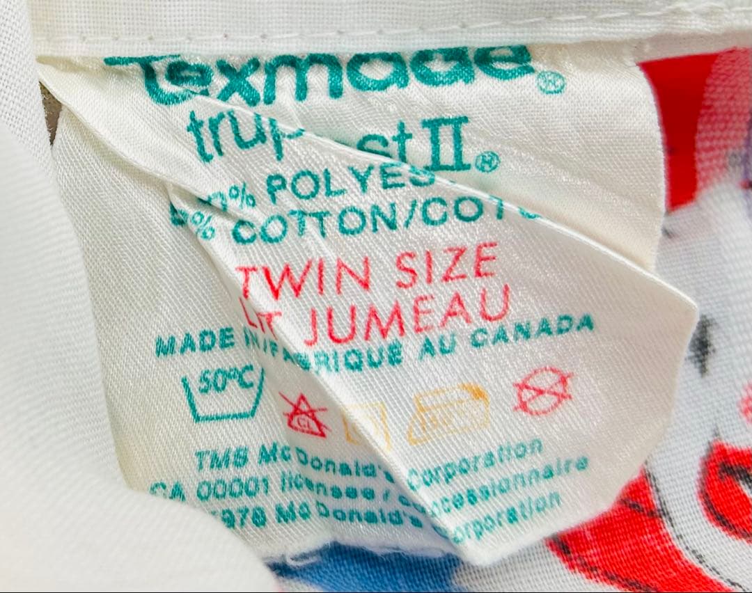 コレクション 78' McDonald's  TWIN FLAT Sheets