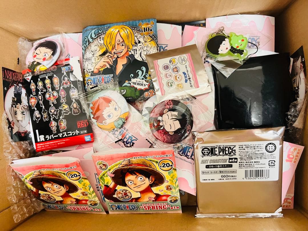 one piece ナルト 家庭教師ジャンプ アニメキャラグッズ大量 まとめ