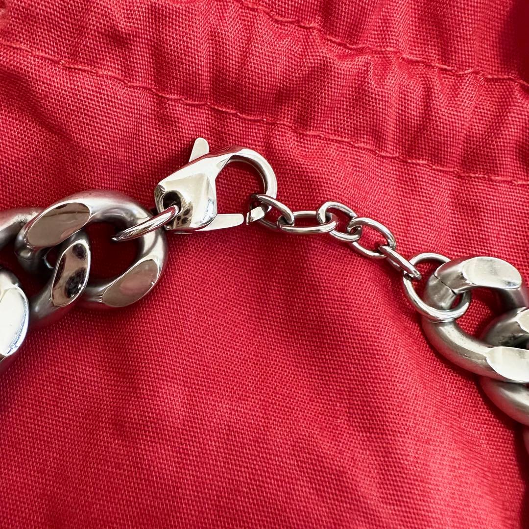 いー✨DIESEL ステンレススチール チェーンブレスレット DX1413