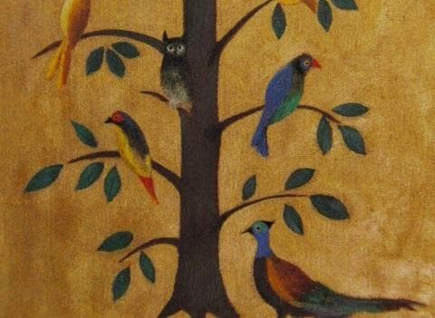 小杉小二郎、【聖書物語　聖なる鳥達】、希少な額装用画集より