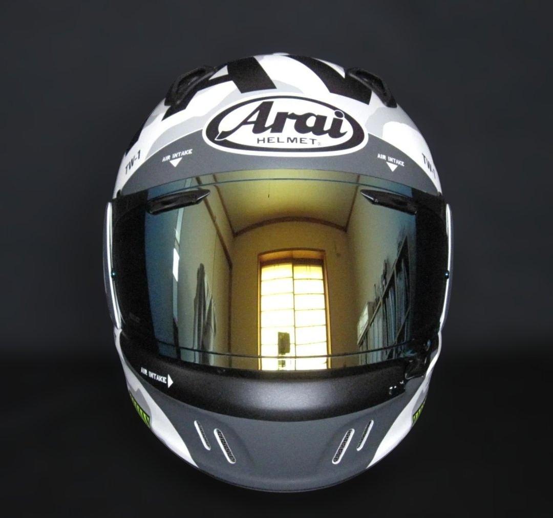 L*a様 Arai 　アライ　XD T’Sチタンゴールド　ミラーシールド付き