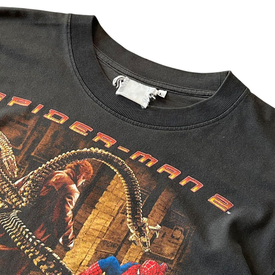 ［フェード］00s Spyder-Man2”スパイダーマン”ムービーTシャツ