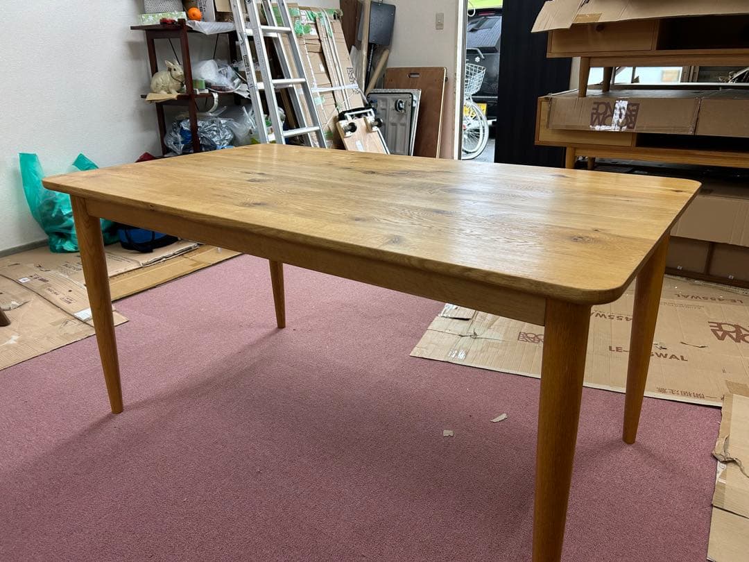 【値下げ】オーク無垢のダイニングテーブル