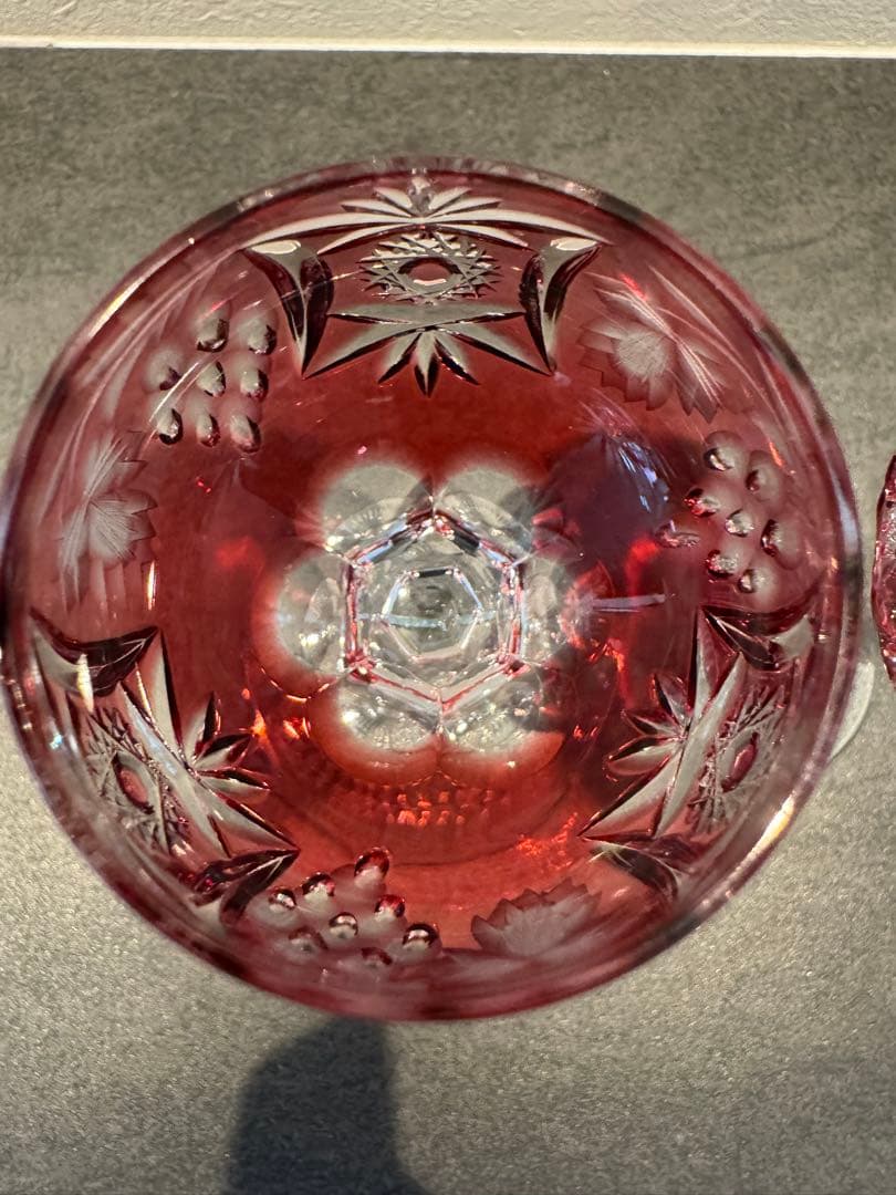 ヴィンテージ Nachtmann ナハトマン ワイングラス 2脚セット 美術品