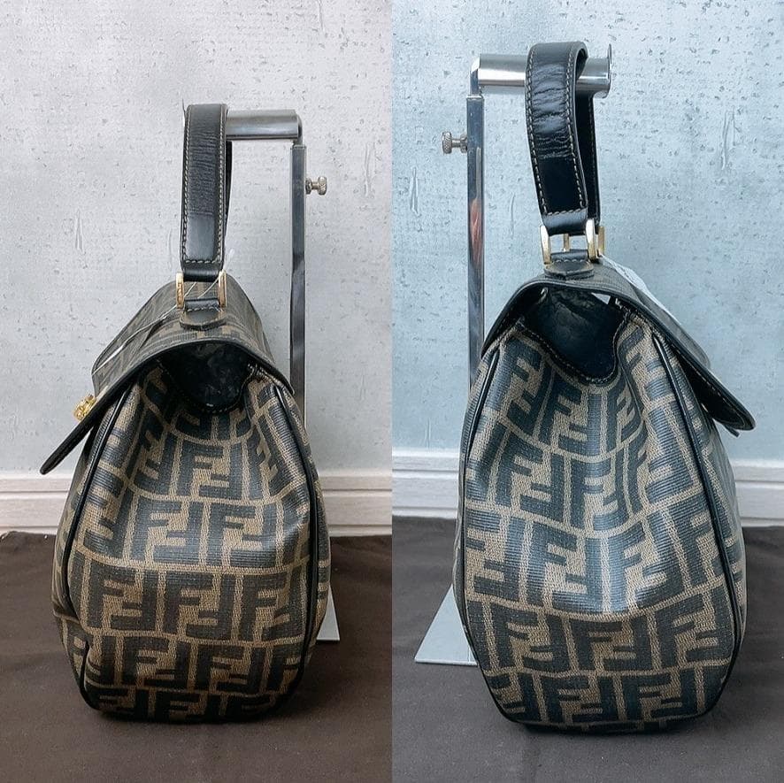 FENDI フェンディ ズッカ柄 ハンドバッグ ワンハンド レディース ズッカ