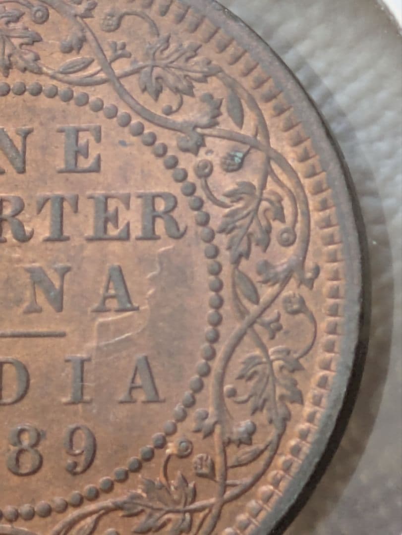 1840年・ヴィクトリア女王ヤングヘッド】NGC鑑定MS62 英領インド 1