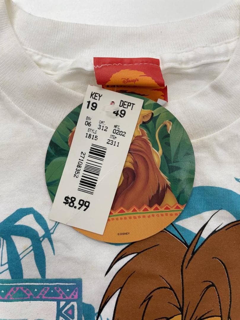 90s ディズニー The Lion King Tシャツ アニメ プロモーション