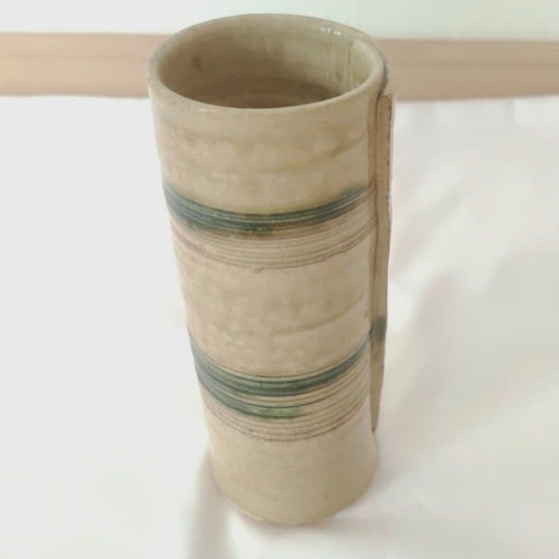 美濃焼　百窯　安藤百利行　花瓶　セット　高さ22cm　箱、由緒書付