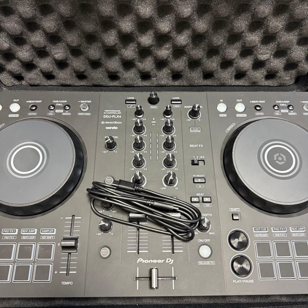 Pioneer DJ DDJ-FLX4 DJコントローラー　ケース付き Pioneer DJ 〔DDJ-400後継機種〕 パイオニア DDJ-FLX4 + ケース+選べる