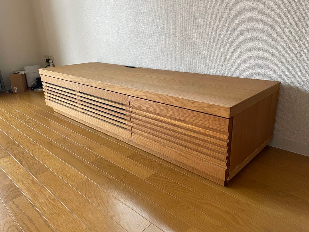 BRUNCH 木製スリットデザインテレビボード-直売公式店