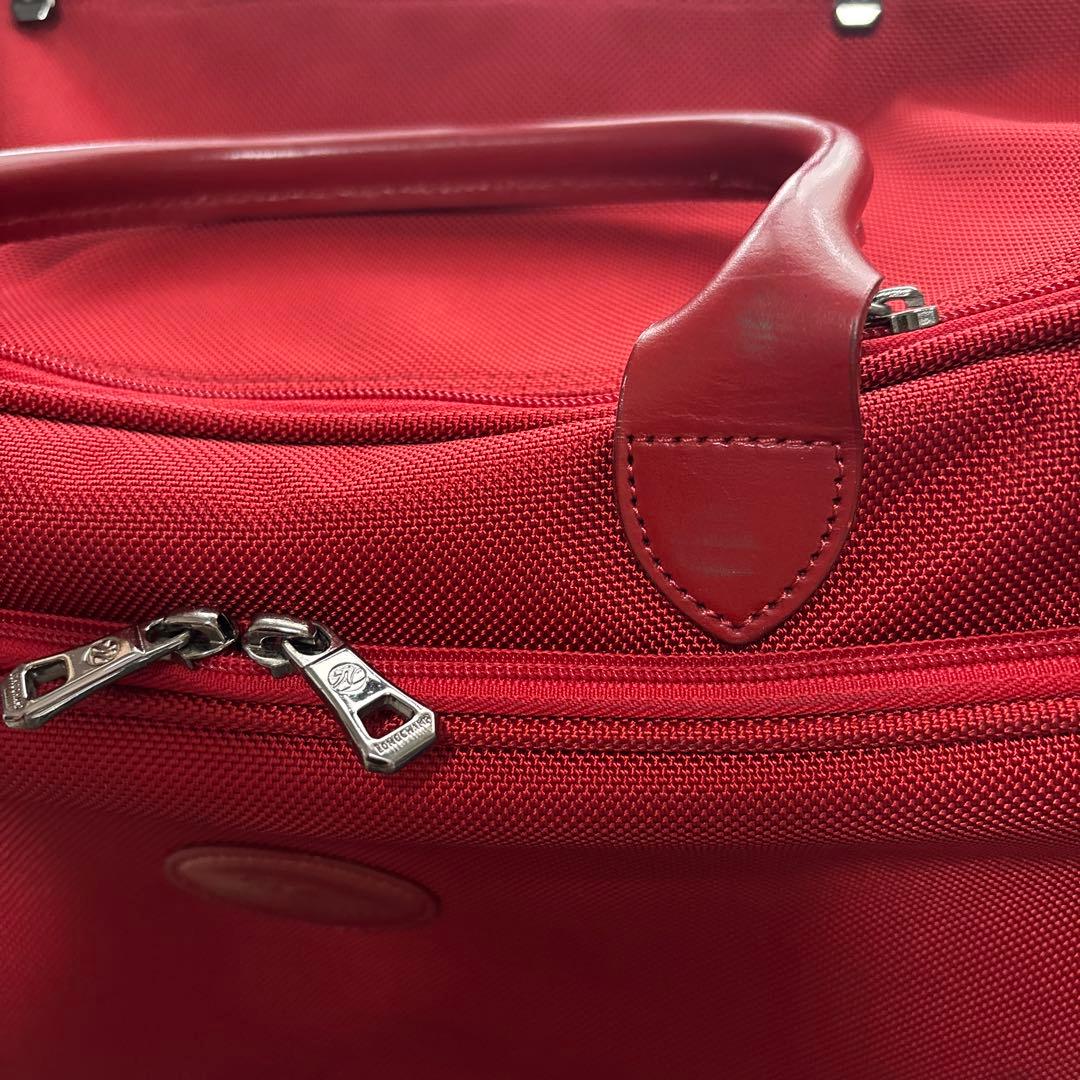 LONGCHAMP ロンシャン スーツケース キャーリーバッグ 旅行カバン 赤色