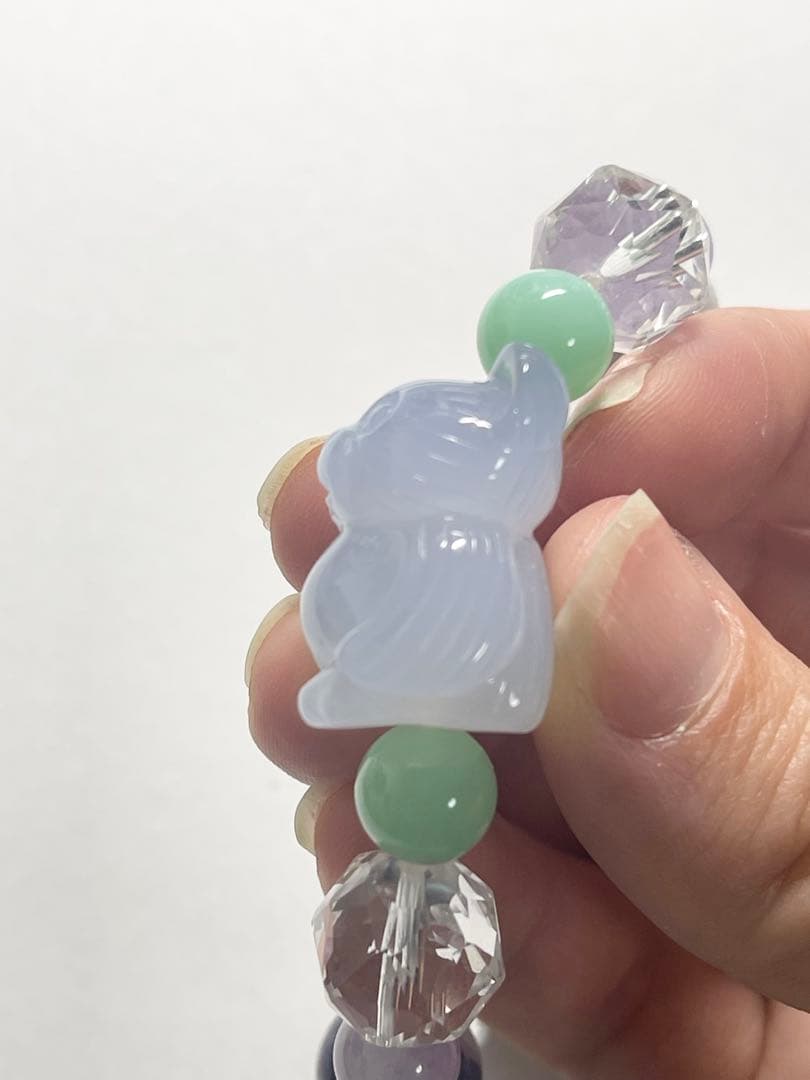 ちーはん様　くまちゃんブレスレットとまりも水晶バングル