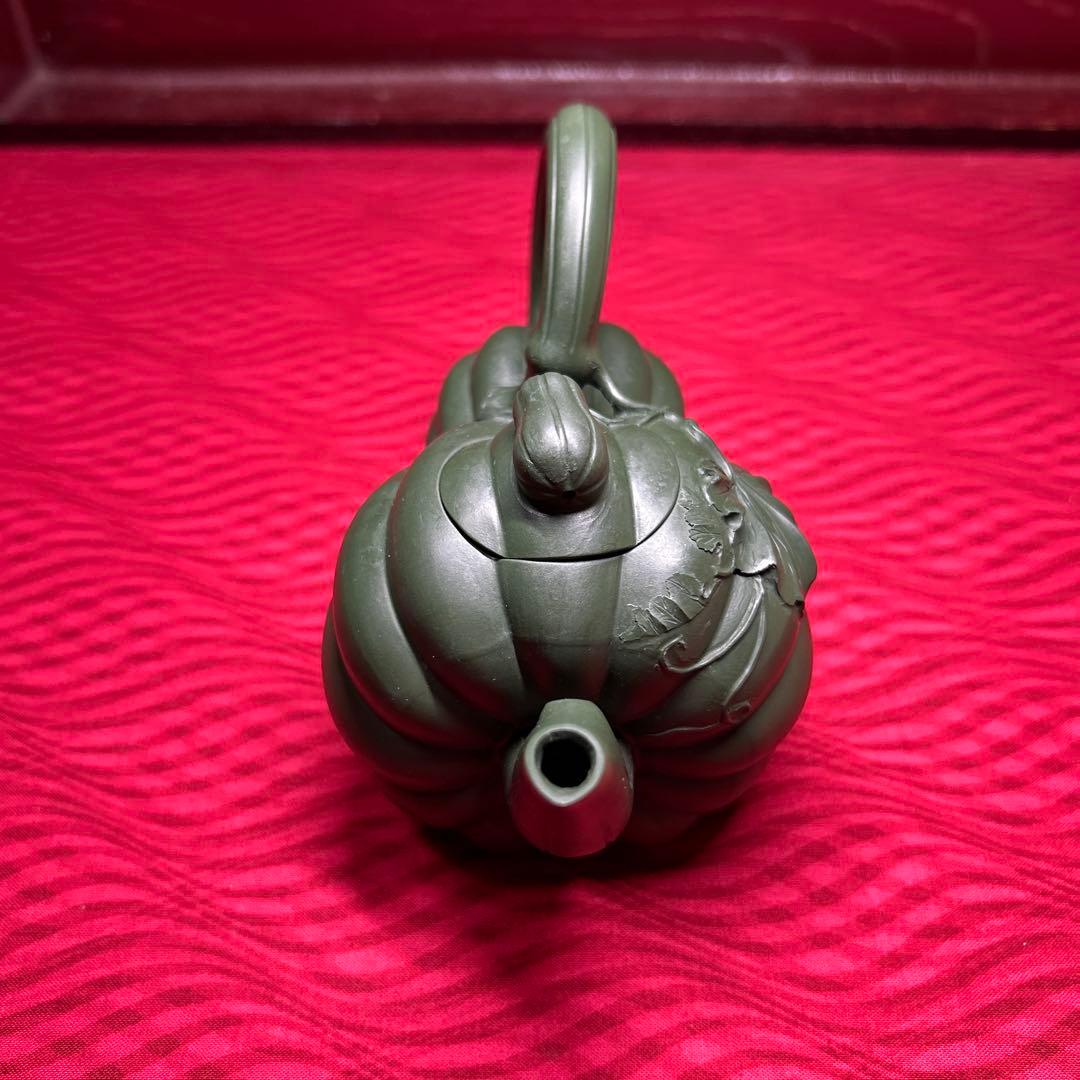 067 骨董品 朱泥南瓜急須 茶壶 高建芳製