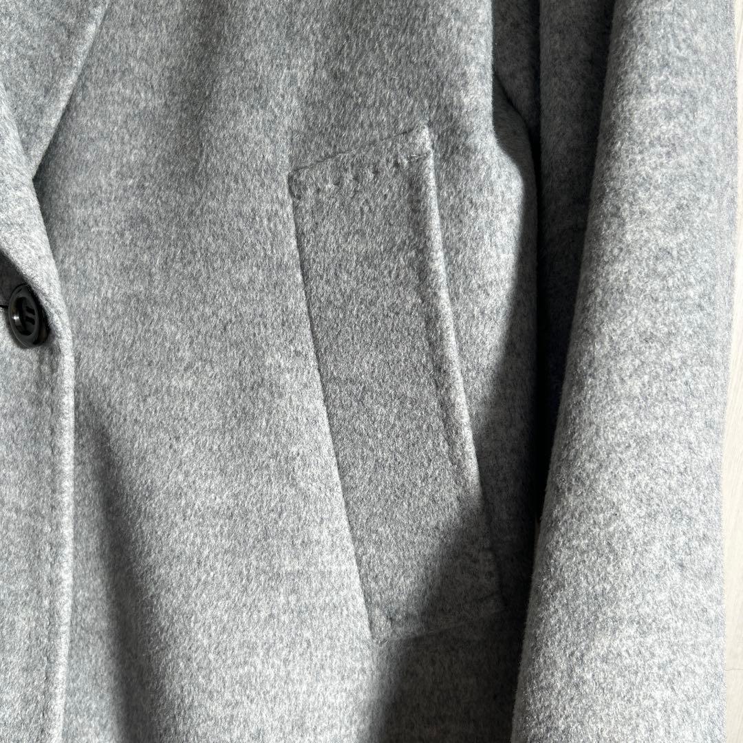 23区 ウールアンゴラビーバーチェスターコートライトグレー 38 - メルカリ