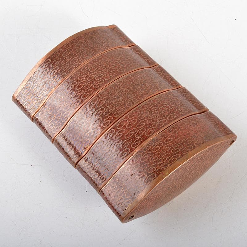 eyeknow74　時代提げ物　古七宝琺瑯彩　葵文印籠　N　6154