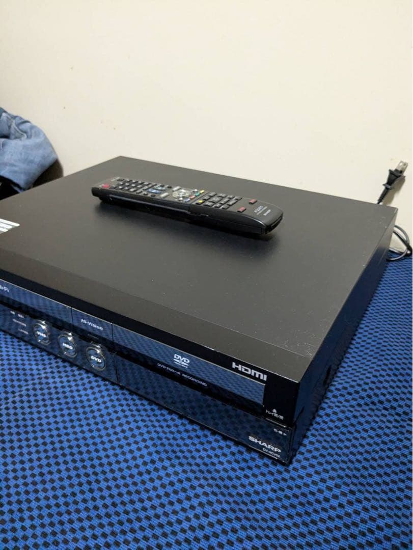 SHARP AQUOS DVDレコーダー リモコン付き