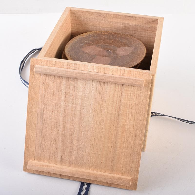 和食器 備前焼 五子窯 前嶋五一郎作 小皿 六客 共布共箱