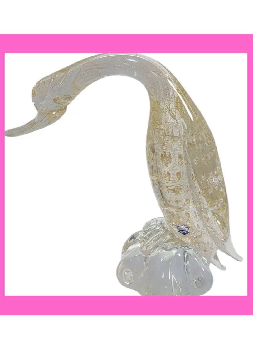 Murano Glass 鳥のオブジェ ヴェネチアンガラス ムラーノガラス