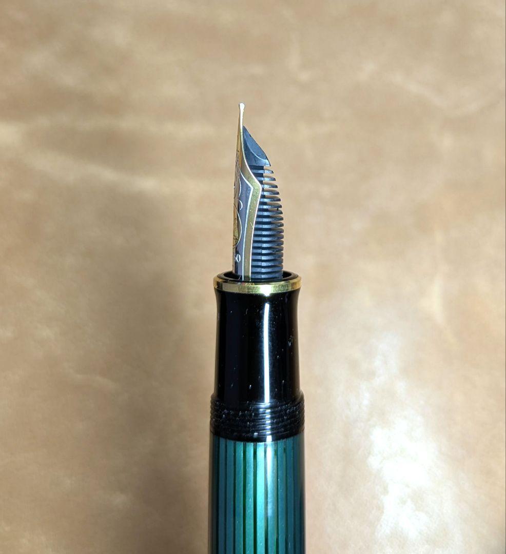 【ジャンク品】ペリカン スーベレーン M800 万年筆 緑縞