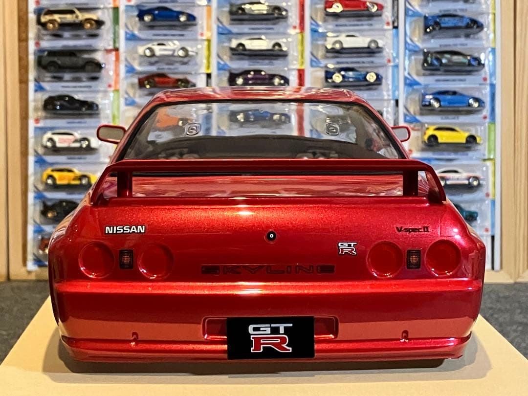タミヤラジコン 日産スカイラインGT-R 塗装済 スペアボディ R32メタレッド