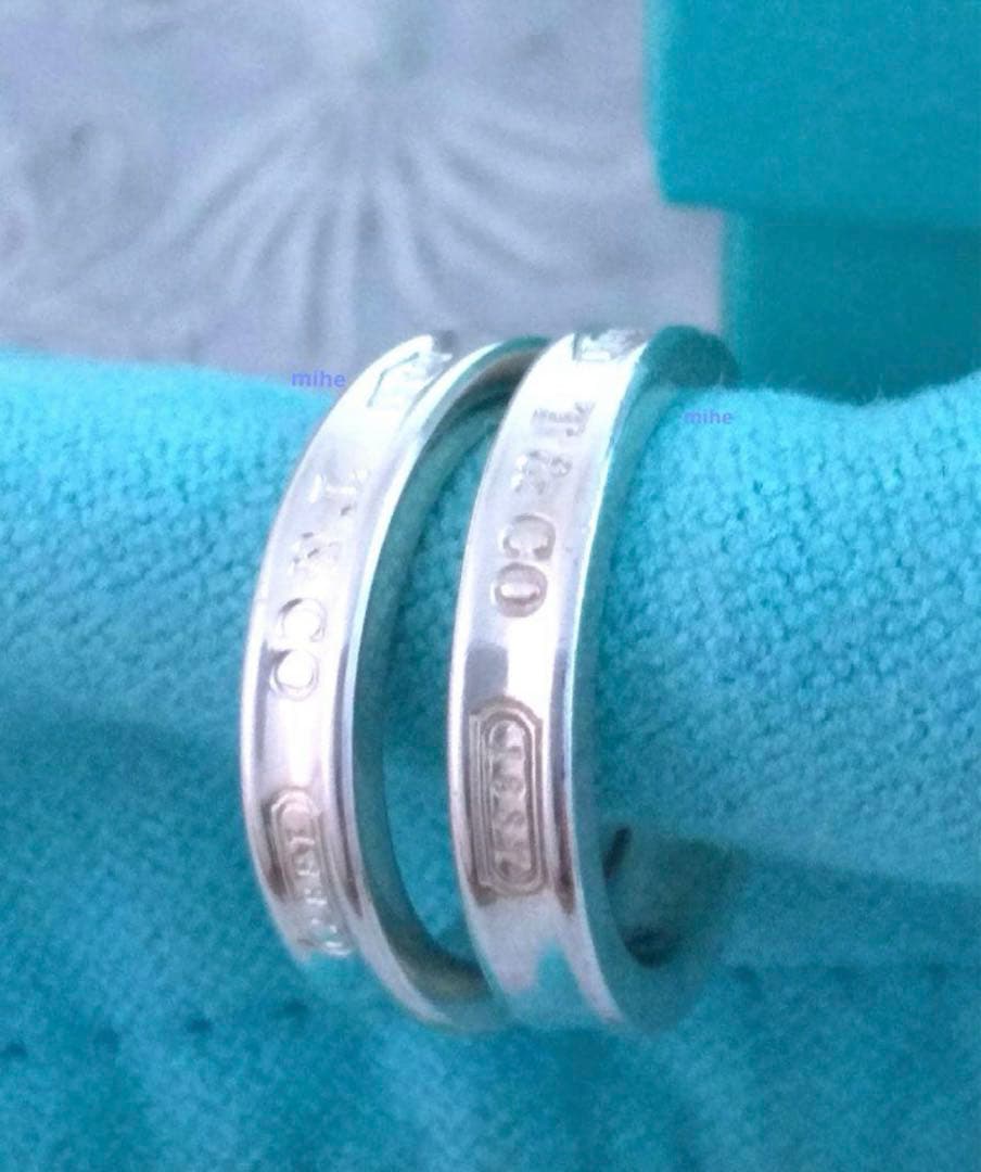 中古品 】 磨き済 ティファニー 1837 フープ ピアス スモール シルバー