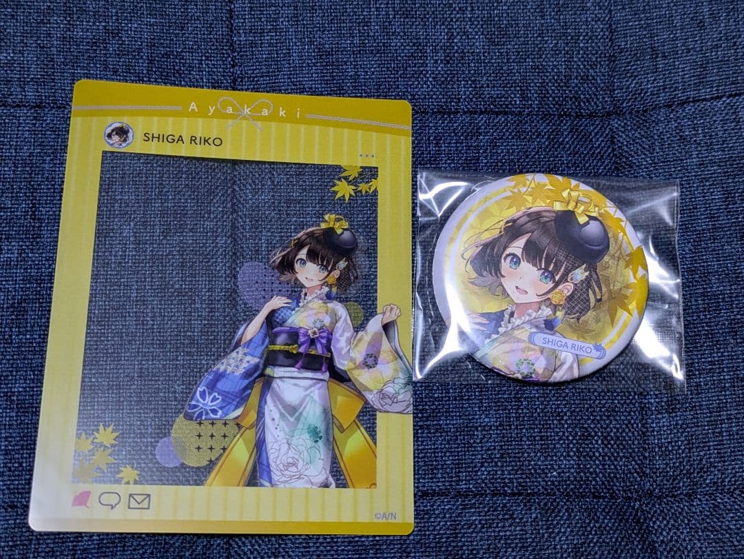 にじさんじ あやかき 司賀りこ 秋の蘭阜祭り 缶バッジ