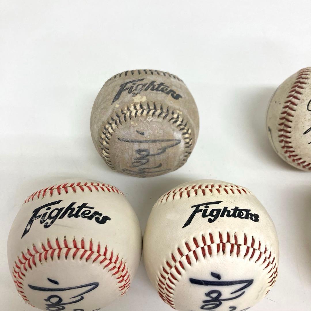 B125-37 日本ハム ファイターズ 監督　高田繁　他直筆サインボール