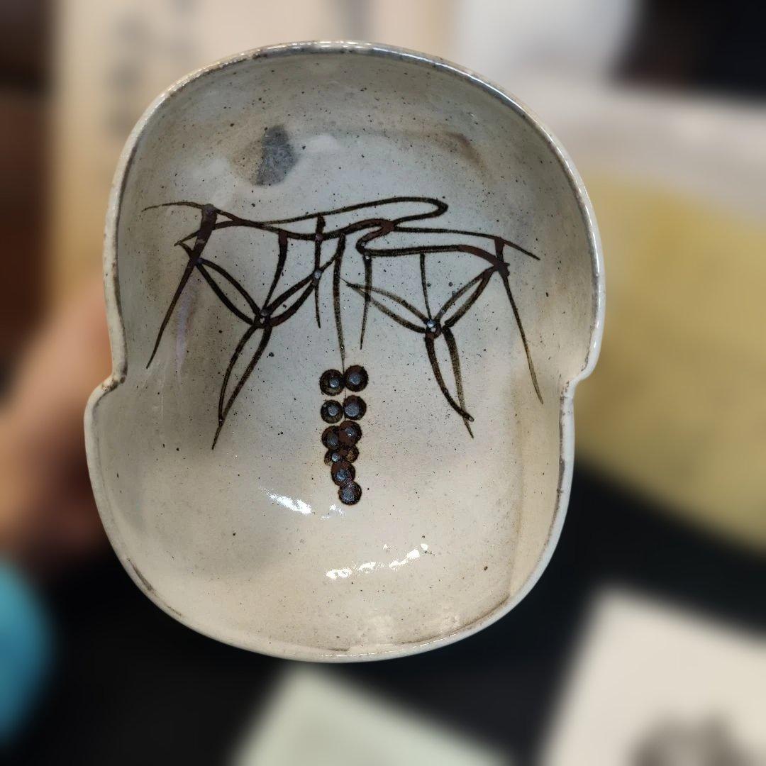 唐津焼/十四代中里太郎右衛門窯/絵唐津粉引鉢/共箱/懐石道具