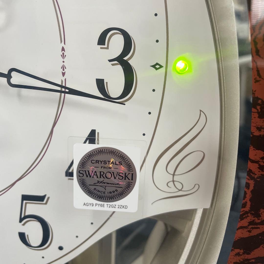 RHYTHM リズム 電波時計掛時計 スモールワールドハイム4MN520RH23