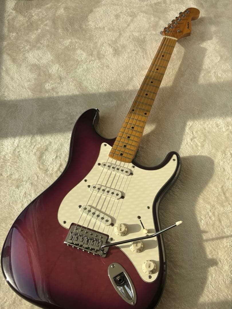 ギター ストラト juno 紫 パープル