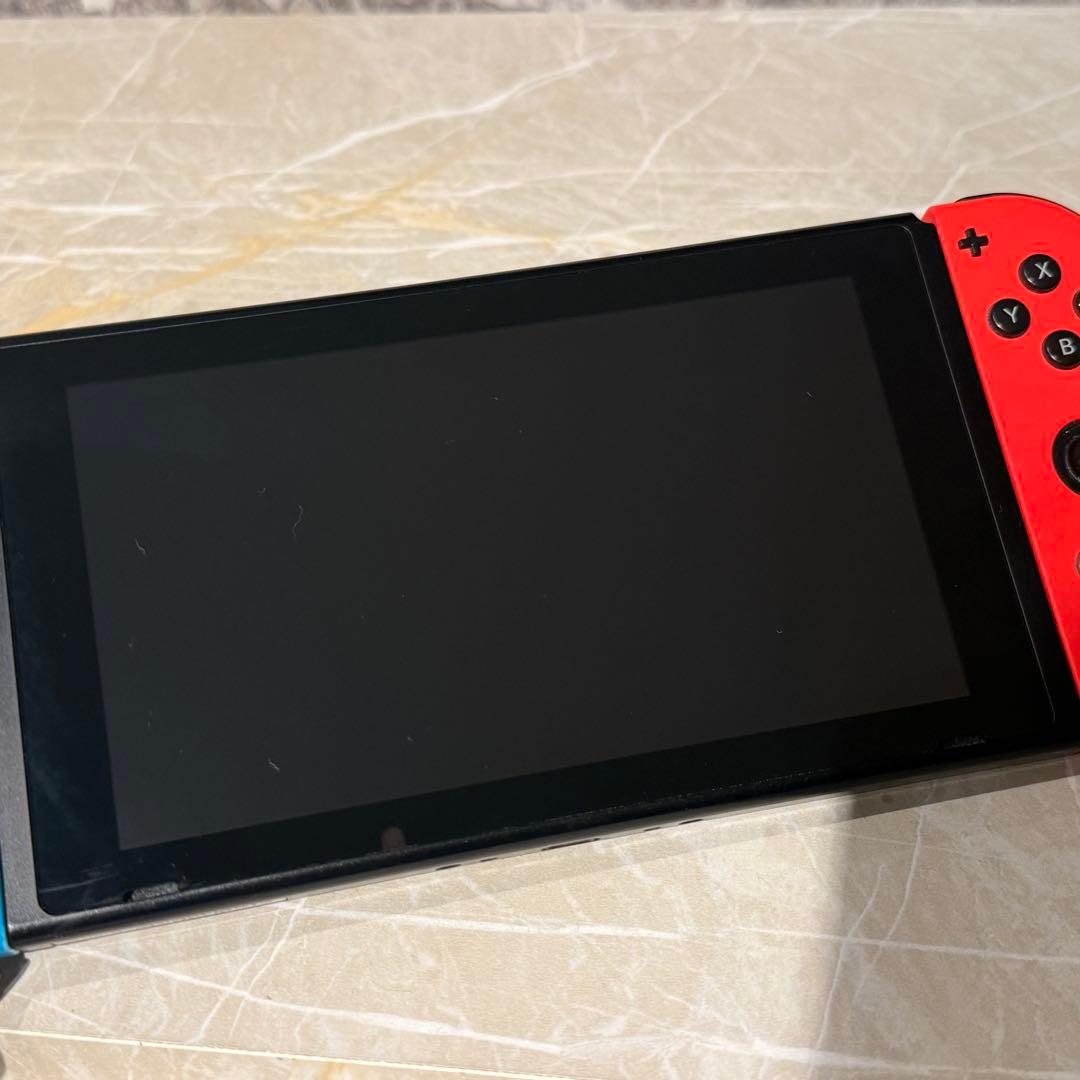 最終値下SD付NintendoSwitch本体赤/青 充電器.HDMI.マリカー