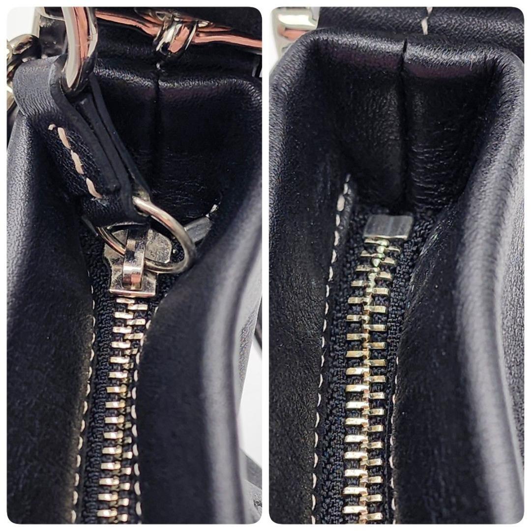 美品 COACH コーチ ショルダーバッグ シグネチャー ブラック 1415