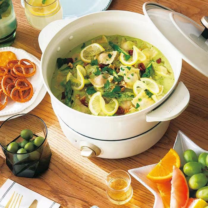 BRUNO BOE029-WH ブルーノ 調理器具 ホワイト グリルポット マルチ