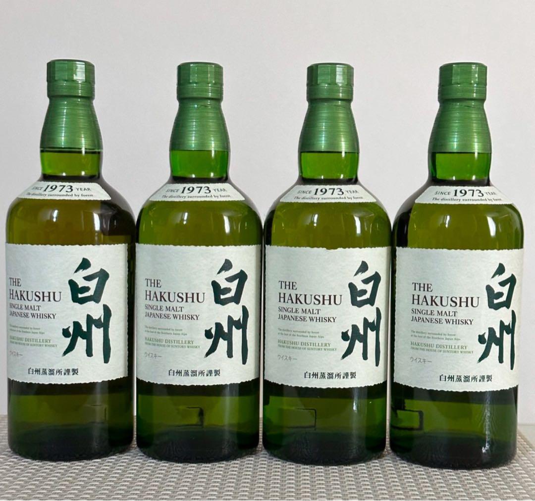 白州 シングルモルトウイスキー 1973年 4本セット