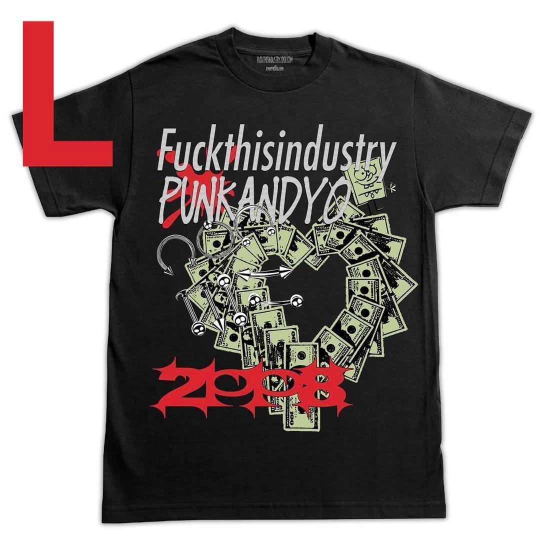 L】Fuckthisindustry × punkandyoコラボ Tシャツ fuckthisindustry fti