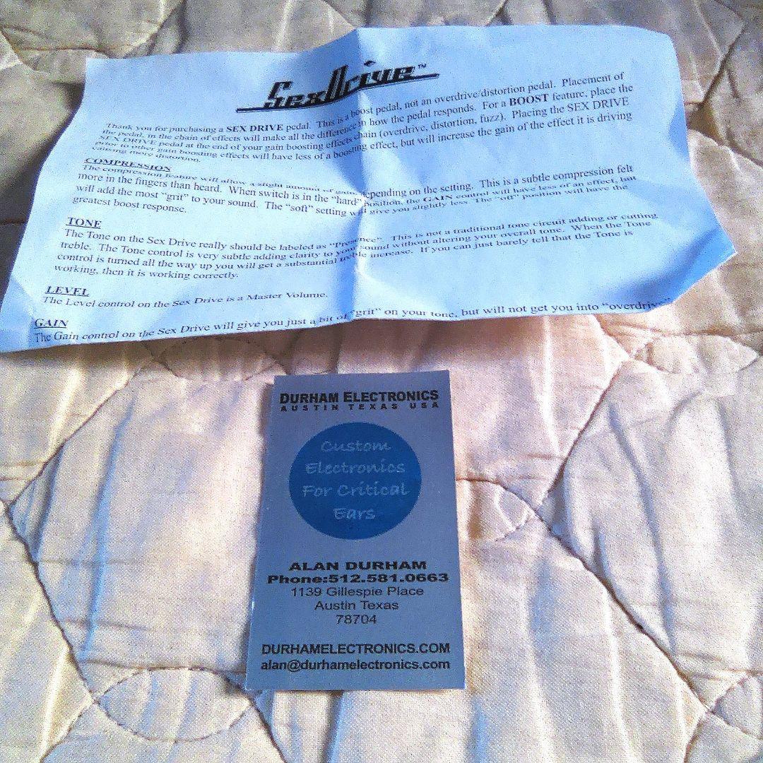 Durham Electronics Sex Drive 初期型 元箱等有
