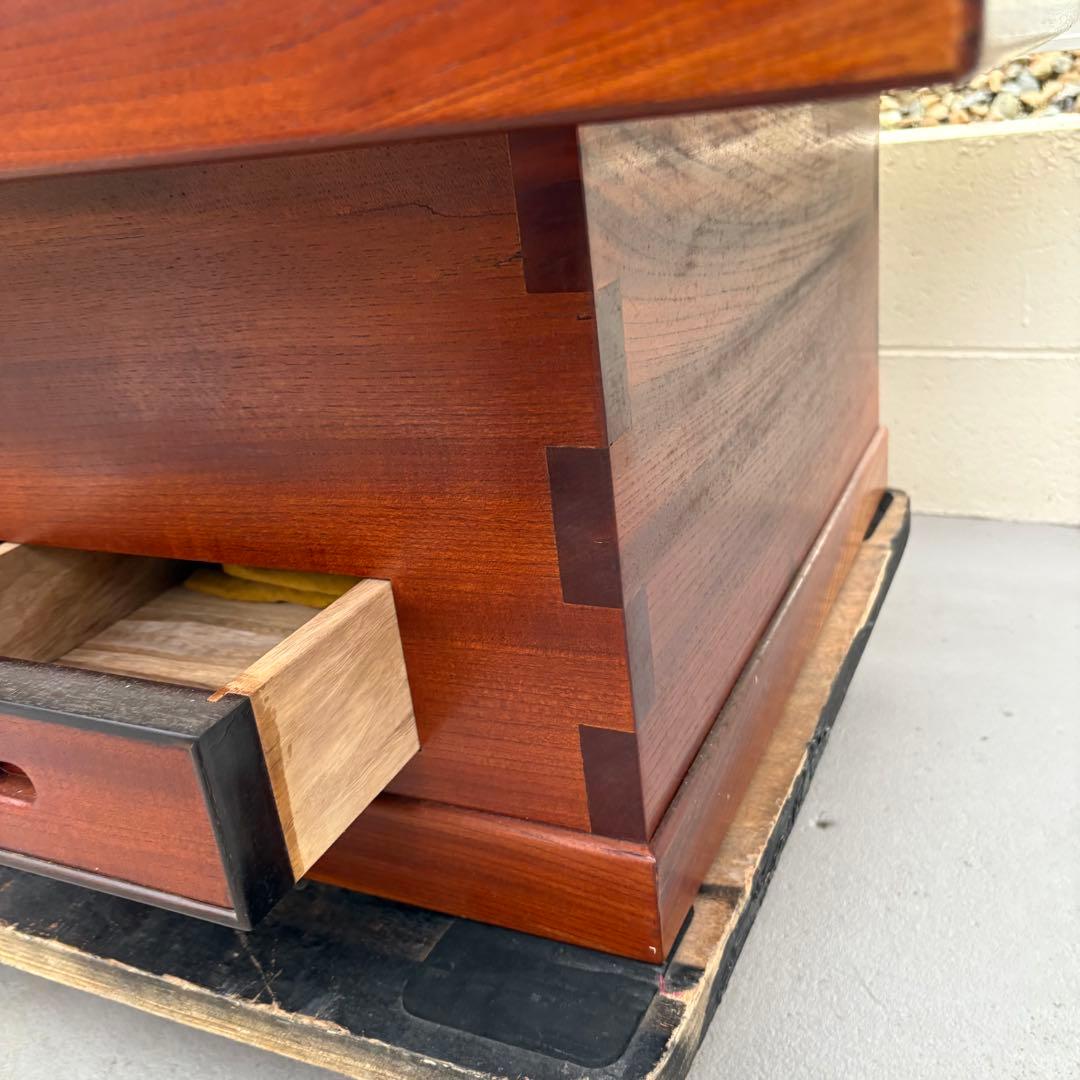 最高級 囲炉裏テーブル 昭和レトロ 火鉢 古民家家具 希少 引き出し