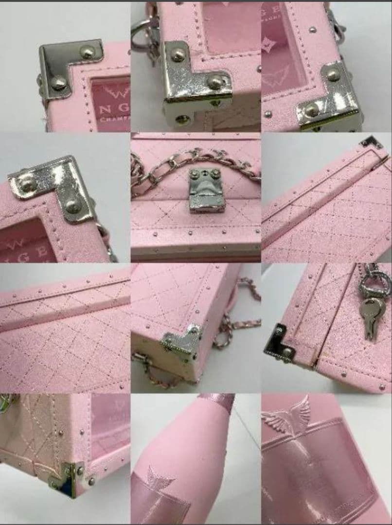 ANGEL エンジェル シャンパン空きボトル・ケース3点セット - メルカリ