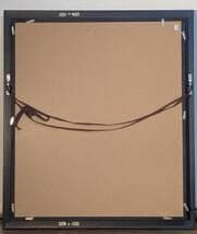 【真作】絵画　油彩10号　パンジー　青の静謐　静物画　優美な青の世界　Y93