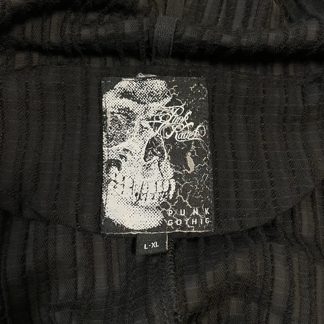 Y2K パンク レザーハーネス 振袖 着物 ギミック ローブ ロングコート