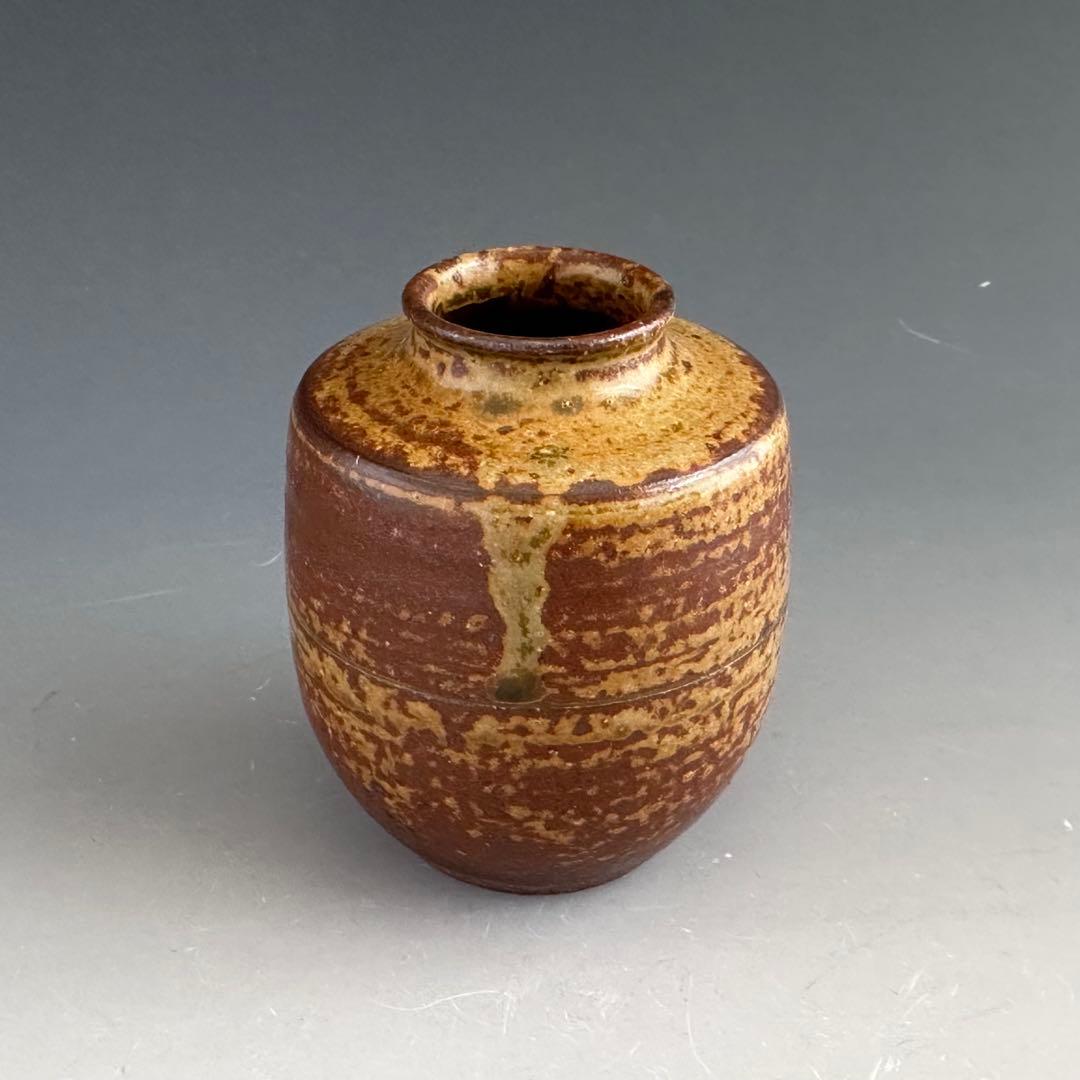 茶道具 志戸呂焼 肩付 茶入 濃茶器 鈴木良法 共箱 仕服付 茶事