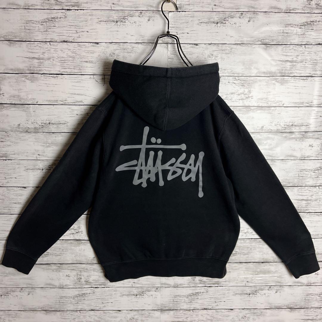 STUSSY◎USA製 ストックロゴ フルジップ パーカー D324