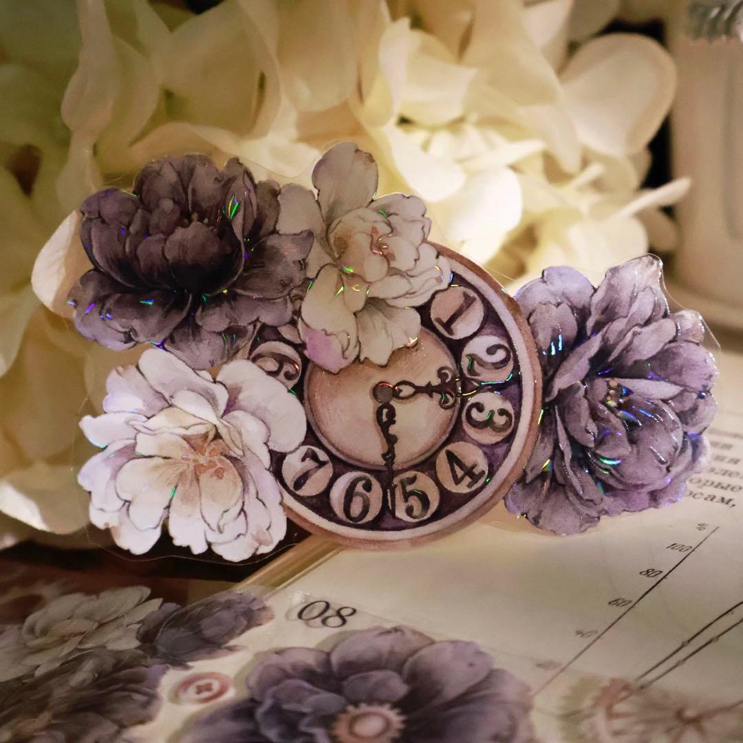 壹洱原创《烟墨白》海外マスキングテープ　マステ 【2372】