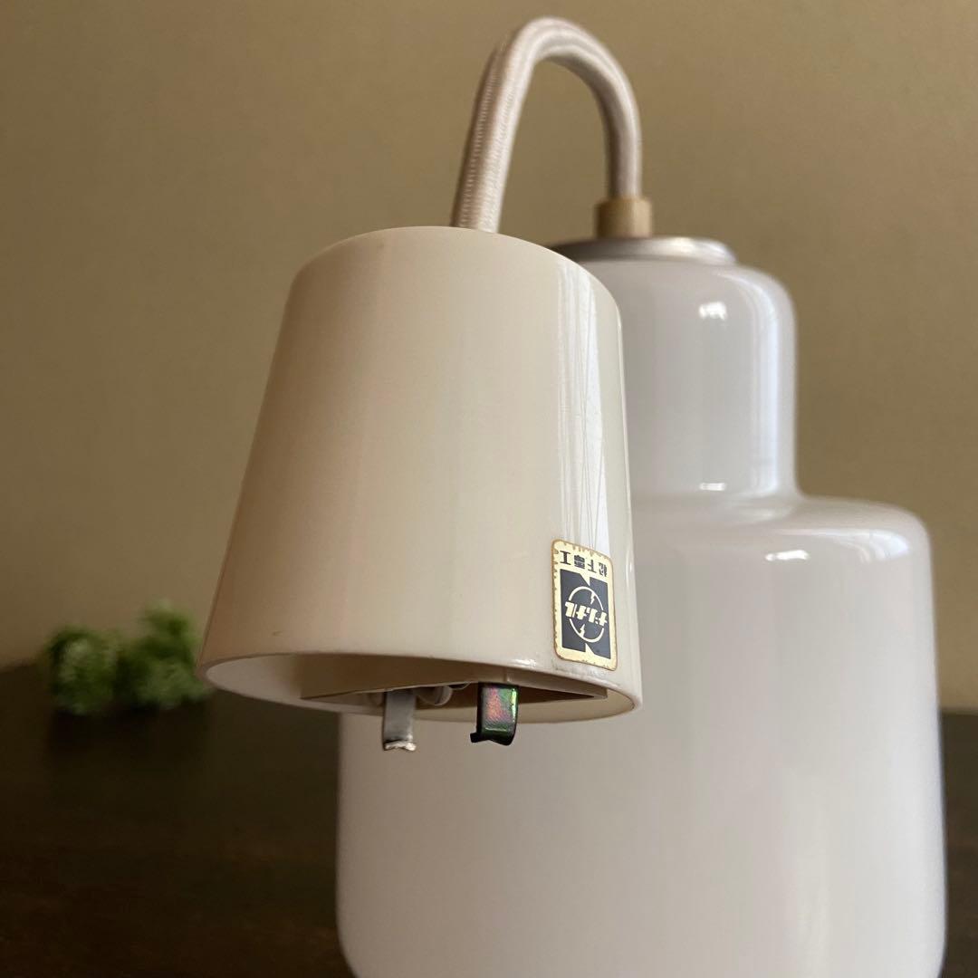 昭和レトロ 北欧風 ペンダントライト ナショナル 乳白ガラス 照明