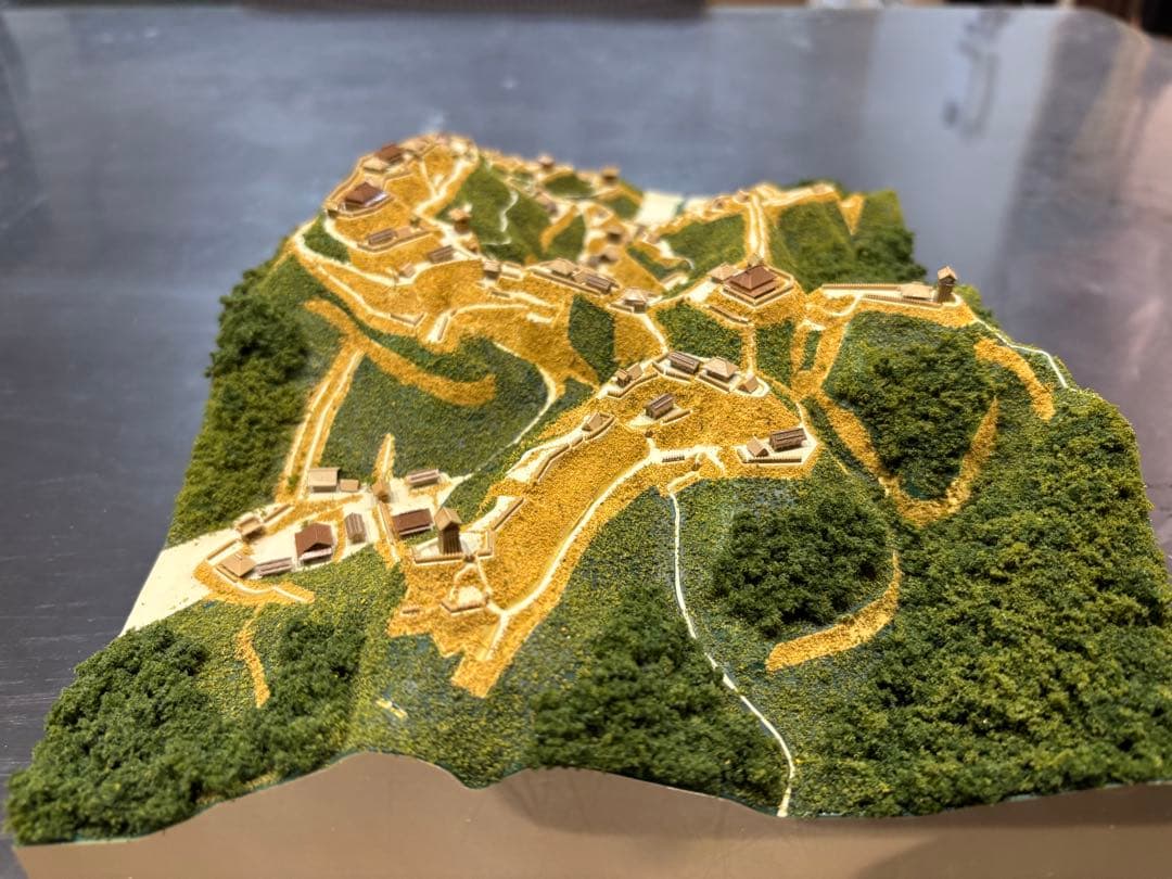 城ラマ　高天神城　ジオラマ模型