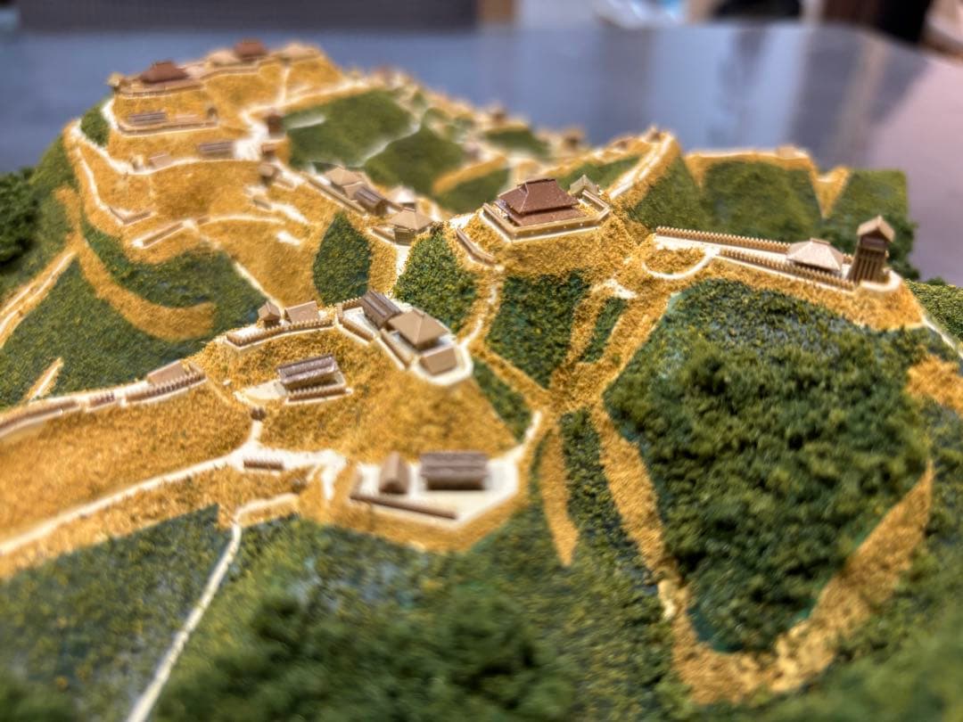 城ラマ　高天神城　ジオラマ模型
