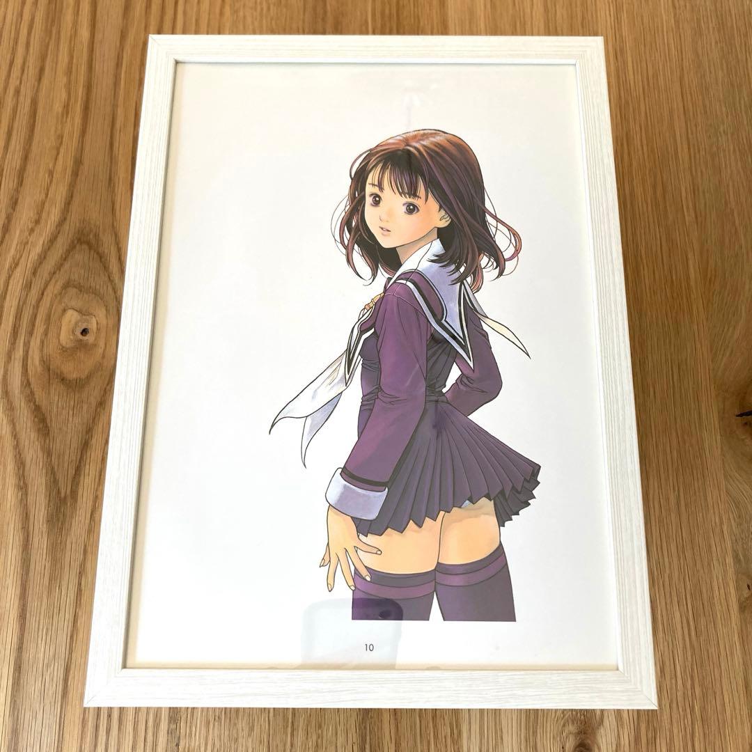 桂正和 画集 A4イラスト&額 アイズ 葦月伊織 いおり 電影少女 ジャンプ